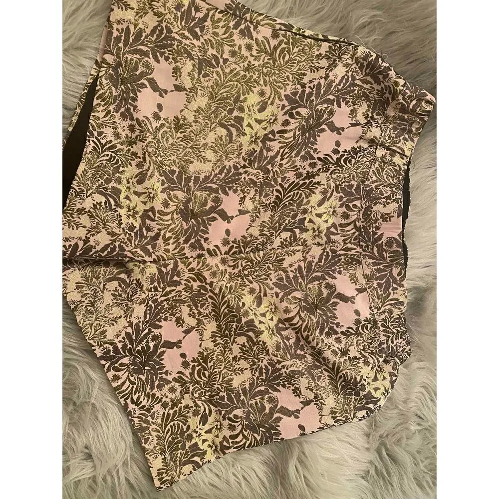 Free People Shine Like a Shorty Jacquard Shorts size small